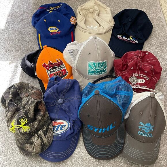 Hat Bundle SnapBack 10 Pieces Adjustable Under Armour Adidas Random